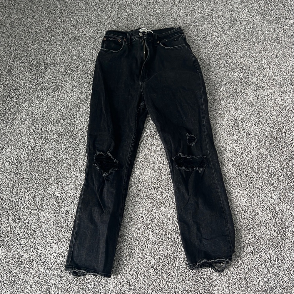 abercrombie & fitch curve love mom jeans